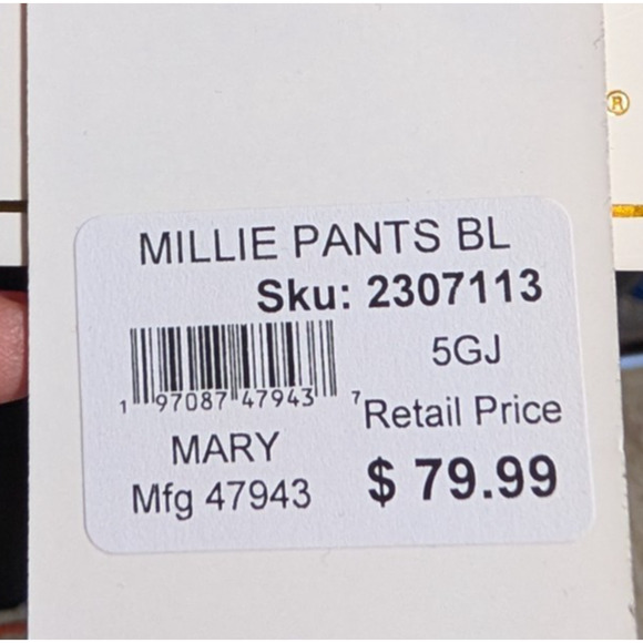 Mary Square Black Millie Luxe Athleisure Lounge Casual Drawstring Jogger Medium - Picture 3 of 7